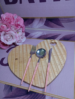 تصویر از ست18عددی صورتی طلایی