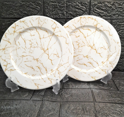 تصویر از بشقاب تخت ماربل گرد