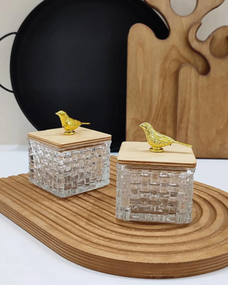 تصویر از قندان طرح حصیری