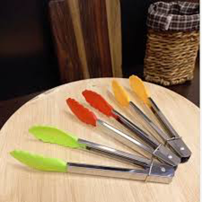 تصویر از انبرسالادسیلیکونی دسته فلزی