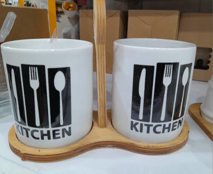 تصویر از جاقاشقی سرامیکی2تایی