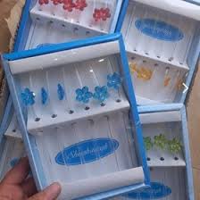 تصویر از نی  شربت شیشه ای گلدار