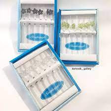 تصویر از نی  شربت شیشه ای گلدار