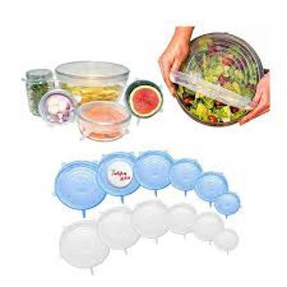 تصویر از درب پوش سیلیکونی6ظروف پارچه